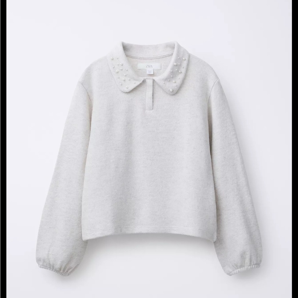 Zara Soft Touch Pearl Polo Shirt